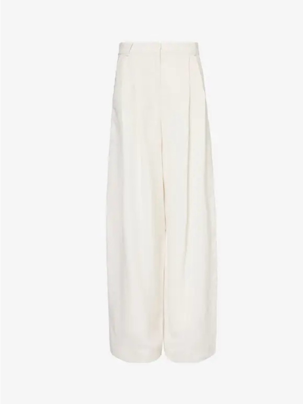 The Frankie Shop Piper Pleated-Front High-Rise Twill Trousers  NWT XS